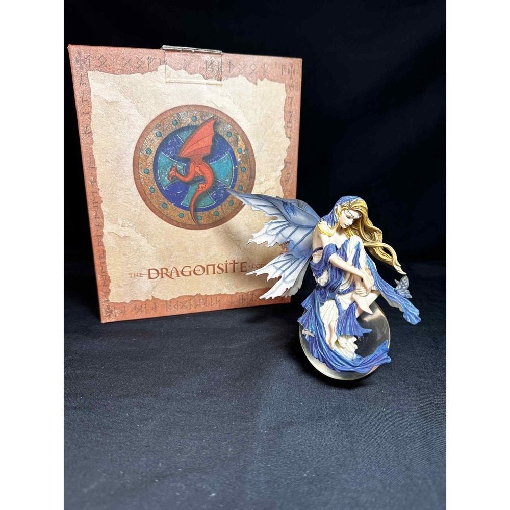 Nene Thomas Blue Dream 2006 Dragonsite Bubble Riding Fairy Retired 5" w/Box!